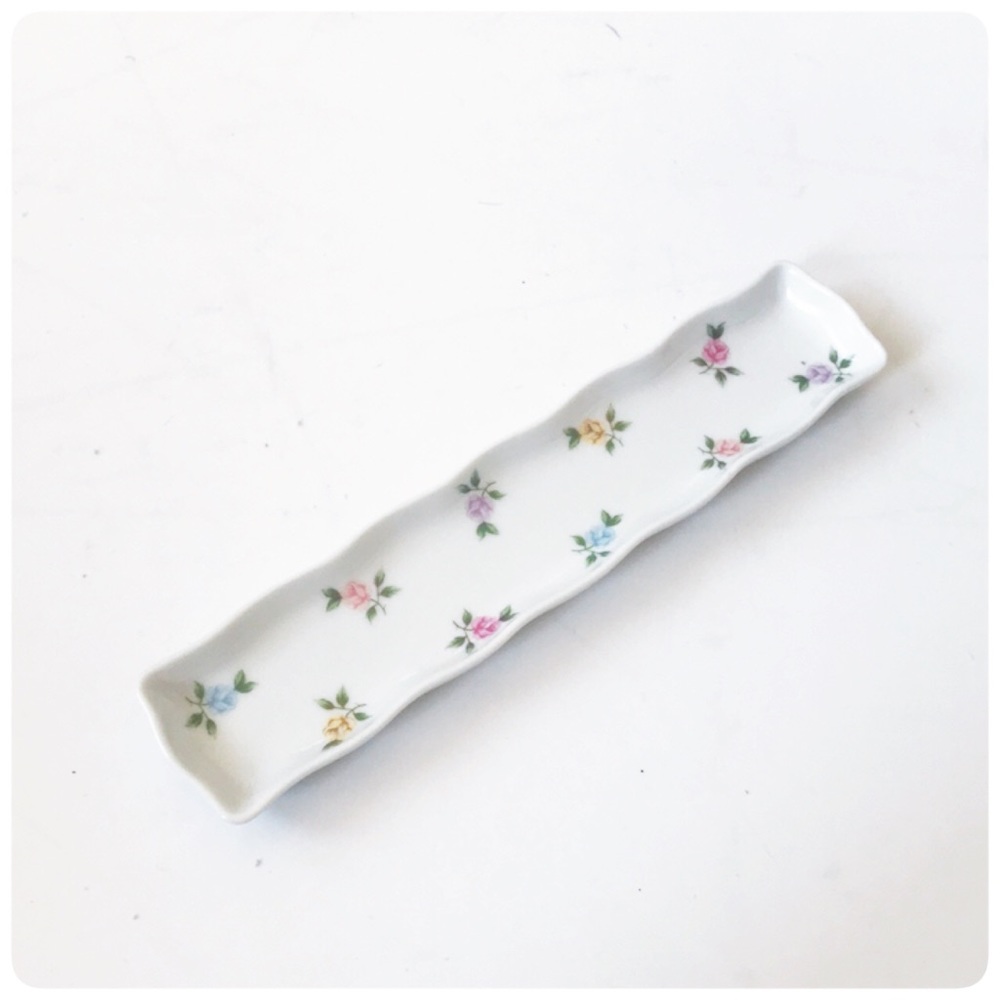 Lara San Francisco rose pattern trinket dish tray